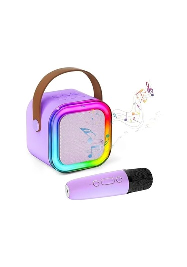 Karaoke Mikrofon Hoparlör Seti Mini 5365