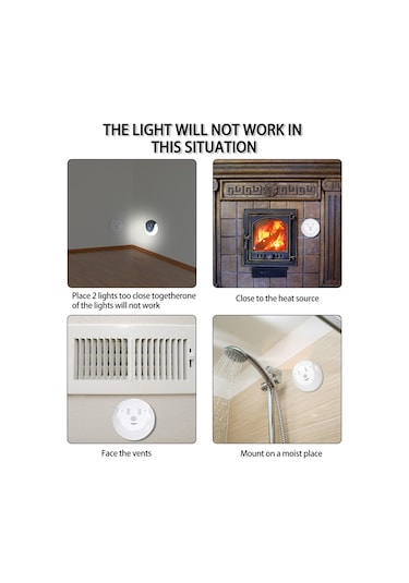 Neevoyu Led Akıllı Kişi Algılama Gece Lambası - Usb Şarjlı, 3-6m Algılama, Manyetik Montaj, Soğuk Beyaz Işık Beyaz