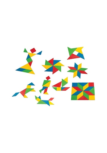 Tangram Küçük Box Eğitici Şekiller 28 Parça DEDE 03152