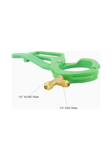 Xınqıus R-134a R22 R12 Soğutucu Akışkan İçin Can Tap 2'si 1 Arada Yan Şişe Açacağı 1/4 Sae Ve 1/2 Acme Dişini Bağlıyor Çok Renkli