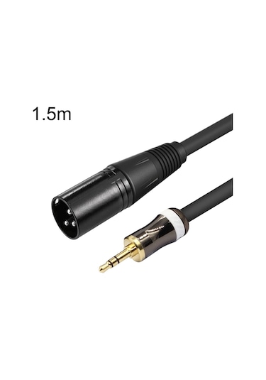 3.5mm - Caron Erkek Ses Kartı Mikrofon Ses Kablosu, Uzunluk: 1.5m