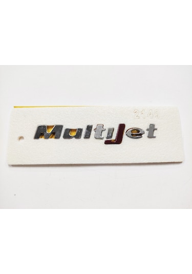 Fiat Multijet Kırmızı Arma Bagaj Yazısı Yapıştırma 10.6cmx1.3cm 2149