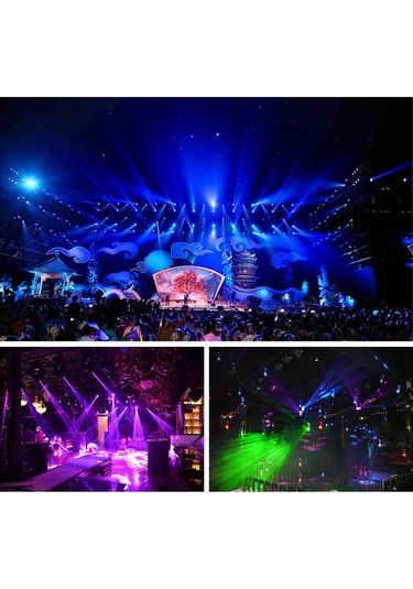 Yaozixa 18w 18 Led Rgb Mini Paryaj Işığı - Ses Kontrollü, Otomatik, Dmx512 Ve Ana-uyruk Modları, Aydınlatma Seviyesi Ayarlanabilir, Taşınabilir, Küçük Avrupa Standartı Diğer