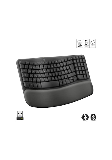 Logitech Wave Keys Kablosuz Bluetooth Türkçe Q Klavye