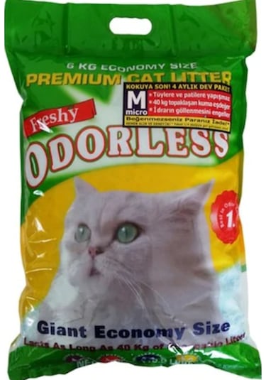 Freshy Odorless 16 Aylık Micro Kristal Kedi Kumu 4 x 15 L