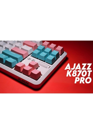 K870t Pro Beyaz Mekanik Klavye + Aj139 V2 Beyaz Oyuncu Mouse Set