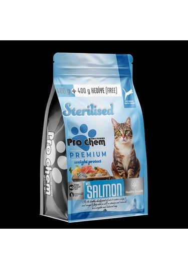 Pro Chem Sterilised Somon Kedi Maması 400 Gr +400gr