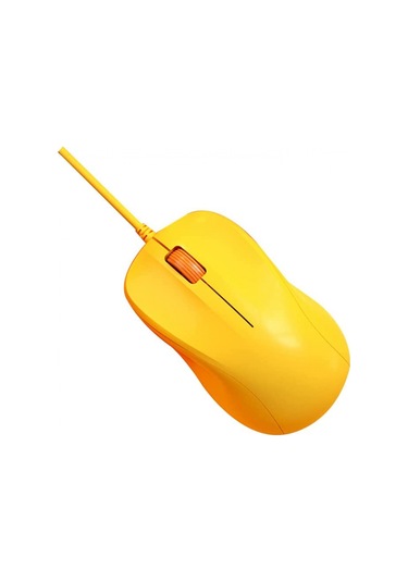Sessiz Kablolu Fare Dizüstü Bilgisayar Masaüstü Bilgisayar Faresi Bilgisayar Faresi Usb Fare Limon Sarısı