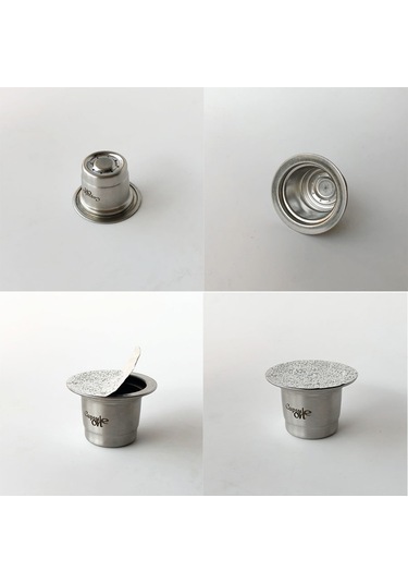 Leezsing İki Kullanım Paslanmaz Çelik Doldurulabilir Kahve Kapsülleri Yeniden Kullanılabilir Kahve Kapsülü Bardak Filtresi Kahve Makinesiyle Uyumlu