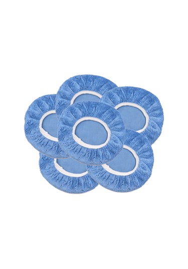 Konesam Mavi Yumuşak Kürk 6'lı Araba Cila Bezi Seti 16cm