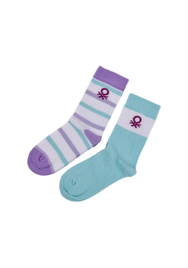 Unıted Colors Of Benetton Erkek Çocuk 2'li Soket Çorap Bnt-g24085 Lila