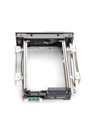 3.5 'ila 5.25 Sabit Sürücü Sıcak Takas Koyu Paslanmaz İç Montaj Braket Adaptörü 3.5 İnç Sata Hdd Çerçeve Kilit Ve Led Siyah Plastik Alüminyum