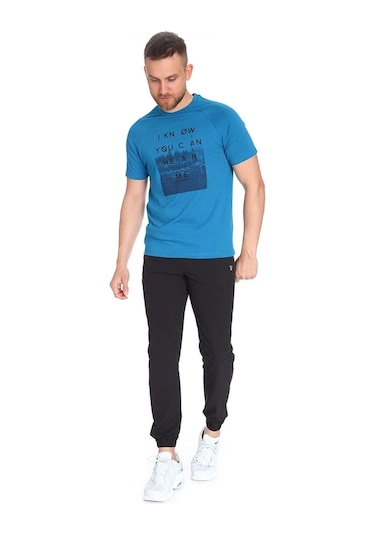 Sportive Erkek Mavi Tişört 711007-ptr Siyah