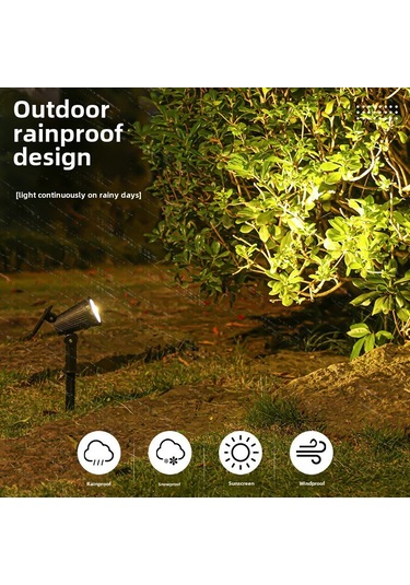 Geeroyoo Güneş Enerjili Dış Mekan Işığı: Işık Kontrollü, Su Geçirmez, Çiçek Bahçesi, Bahçe Ağaçları İçin 3 Seviye Isıkli Led Spot Işığı 2302-1