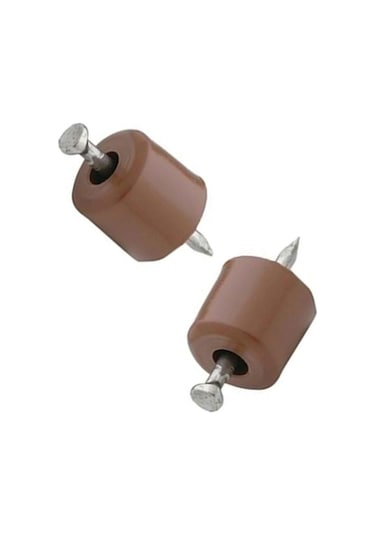 Çivili Raf Pimi Duvar Dolap Mobilya Pimi Sert Plastik Raf Tutucu Kahverengi 100 Adet Tekli 1 Paket