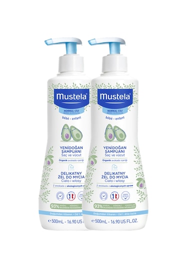 Mustela Dermo-cleansing Saç Ve Vücut Temizleme Jeli 2 x 500 ML