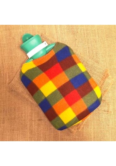 Petinka Kareli Polar Kılıflı Sıcak Su Torbası 2 L