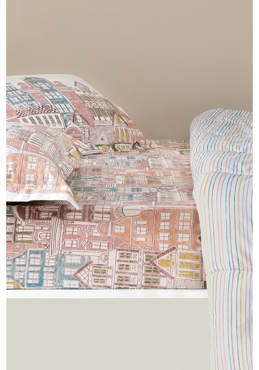 Puffy Panna Çift Kişilik Triola Uyku Seti - Mavi