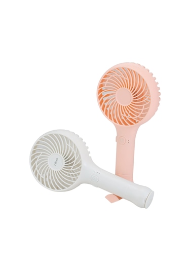Hangfox Beyaz Usb Şarjlı El Fanı - Pd-a9 Modeli 1 Pil Yok - Günlük Ve Seyahat İçin