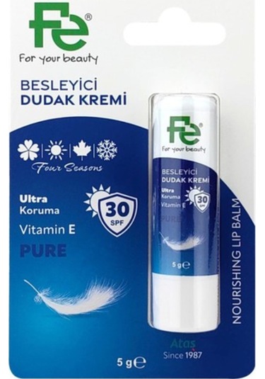 Fe Pure Besleyici Dudak Bakım Kremi SPF30 5 G