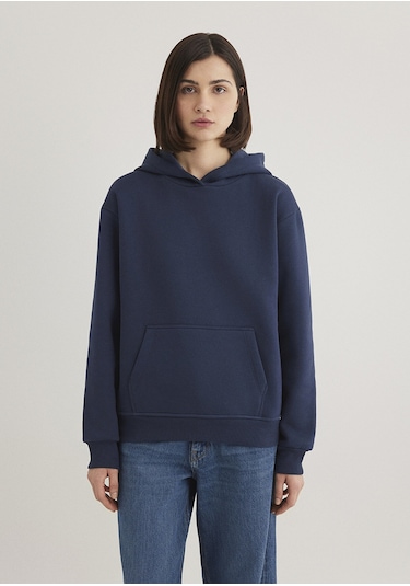 Mavi - Kapüşonlu Lacivert Basic Sweatshirt 167299-70488