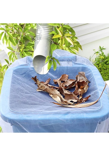 Qingmipy Yağmur Varili Korumalı Tül Kapağı - Yaprak Tutucu Nonwoven Kumaş, Çekmeli Ağız 4 Boyut