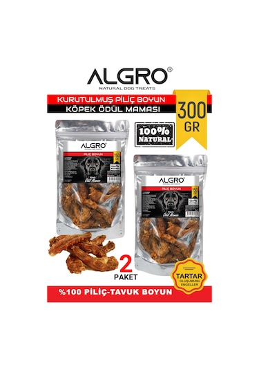 Algro Piliç Boyun Köpek Çiğneme Maması 2 x 150 G