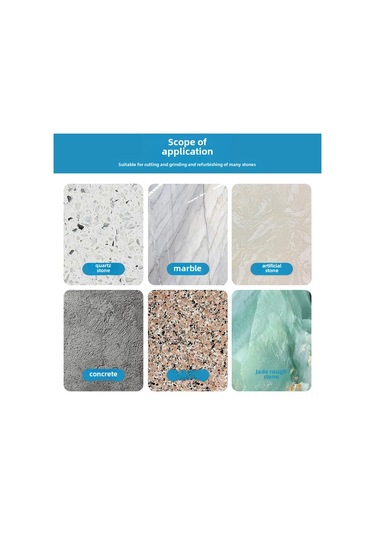 Suofeng Cuanxing El Fırçası Taşlama Diski - Mermer, Kuvars, Granit Yenileme Ve Kesim İçin 10cm 100 İnce Zımpara