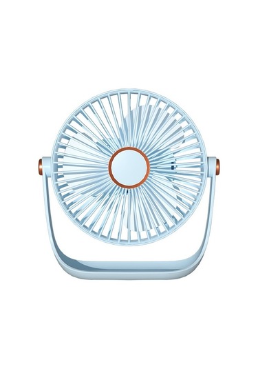 Ruyı Masaüstü Fan Ofis Masaüstü Gece Lambası Fan Usb Şarj Küçük Elektrikli Fan 3 Renk Mevcut W8lp2u Mavi