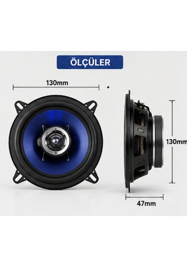 Sunny Ap-1386 13cm 200w Oto Hoparlör Çiftli 2 Way Araç Speaker