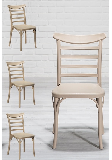 Efes Mutfak Sandalye 4 Adet Cappucino