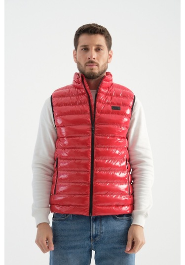 Shooter Sportswear Erkek Parlak Yelek Luxe Bej Kırmızı