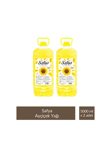 Safya Ayçiçek Yağı 5 Litre X 2 Adet