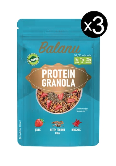 Protein Granola 180gr X3 Adet