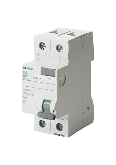 Siemens Yangın Korumalı Monofaze Kaçak Akım Rolesi 40 Amper 300 M