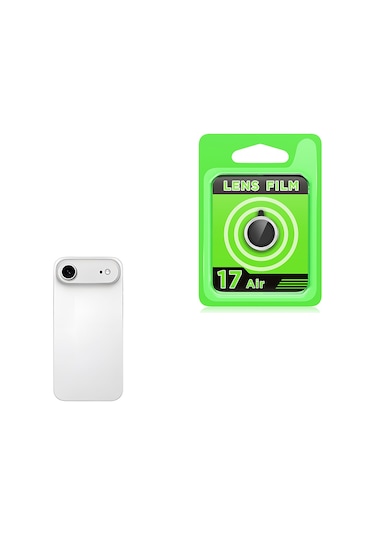 Adige İphone Uyumlu 17 Air Lens Koruyucu Gümüş + Ekran Koruyucu Gümüş