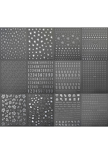 6 Adet/takım Parlak Yansıtıcı Tırnak Etiket Altın Gümüş Aurora Dalga Hatları 3d Kendinden Yapışkanlı Nail Art Çıkartması Tasarım Manikür Aracı Lanvender