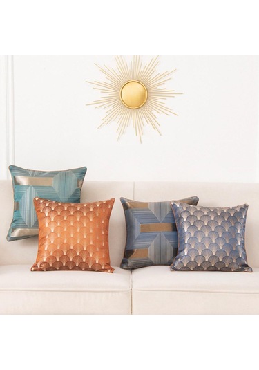 Suntek Modern Yastık Örtüsü 45 X Cm Yumuşak Kılıfı Mavi Mavi