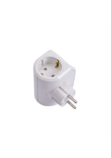 Viko Yonca Plus Üçlü Topraklı Priz Beyaz - 90303003