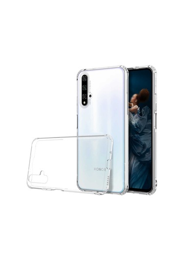Huawei Nova 5t Kılıf Zore Nitro Anti Shock Silikon Renksiz