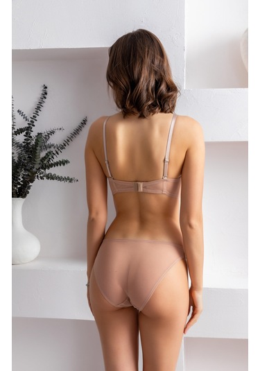 Straplez, Desteksiz, Lotus Sütyen Ve Slip Külot Takım Cappucino Mgp31911 Cappucino