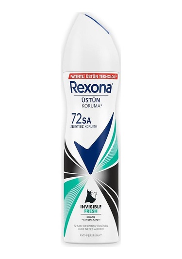 Rexona 72 Saat Invisible Fresh Kadın Sprey Deodorant 150 ML