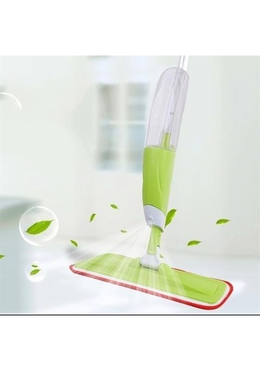 Zmc Bilişim Döner Başlıklı Spreyli Mop Parke Ahşap Fayans Temizleyici Su Hazneli Sihirli Paspas