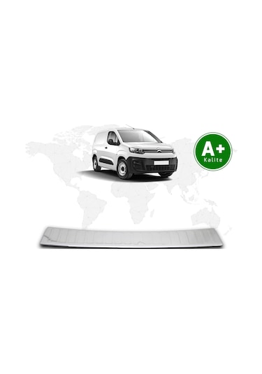 Citroen Berlingo Panelvan Krom Arka Tampon Eşiği 2019 Model Ve Sonrası