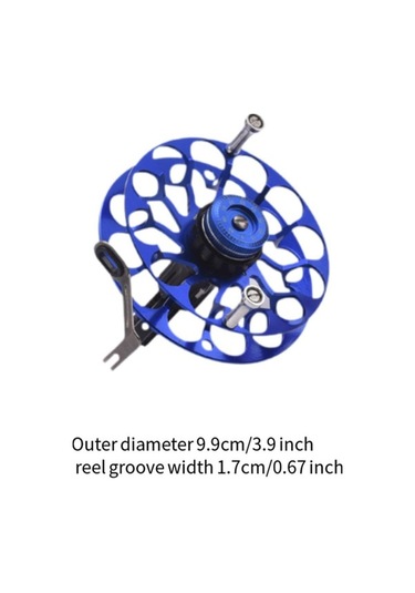 Pazly Buz Balık Avı Makarası Takımı - Güçlü Dişli Mavi Model