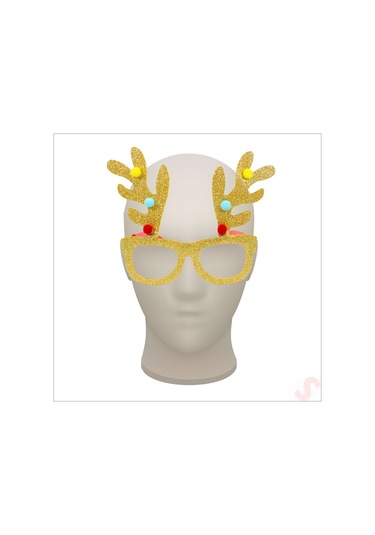 Yılbaşı Gözlük - Altın