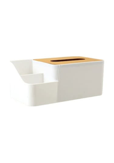 Createtech Masa Organizatörü Doku Dispenser Kutusu Büyük Kapasiteli Taşınabilir Depolama Sahibi Yüz Doku Tv Uzak Gözlükler İçin