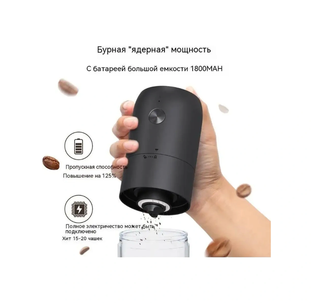 Xiaomi Elektrikli Kahve Değirmeni 165727722 Siyah