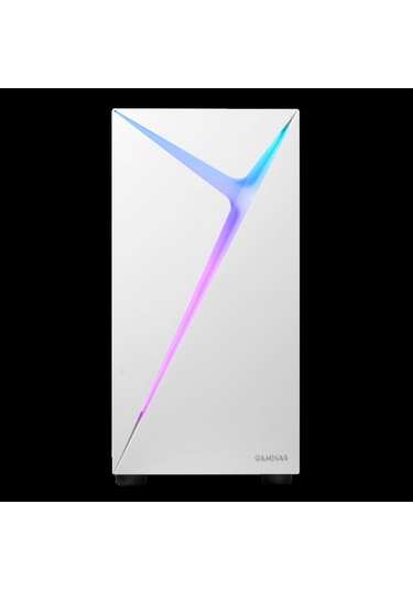 Gamdıas Argus E4 Elite Wh, 600w, Tempered Glass, Argb, Atx, 80+ Bronze, White Edition, Gamıng Kasa