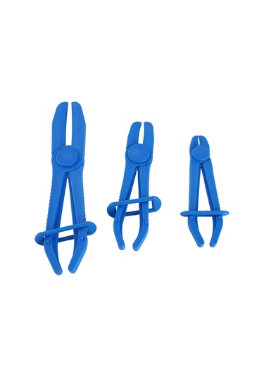 Ximistore9 3'lü Esnek Nilon Hortum Somunu Seti - Fren Ve Yakıt Hortumları İçin Islak Kenarli Uçlar, Çesitli Boyutlar, Mavi